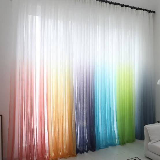 ستارة ديجراديه لون أزرق سماوي ستارة ديجراديه لون أزرق سماوي Bed & Bath